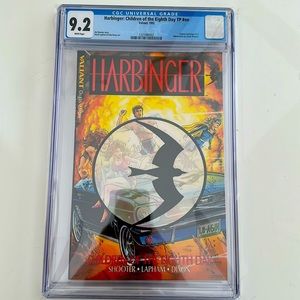 Valiant Comics Harbinger trade paperback from 1992 9.2 CGC graded comic book